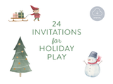 24 Invitations for Holiday Play
